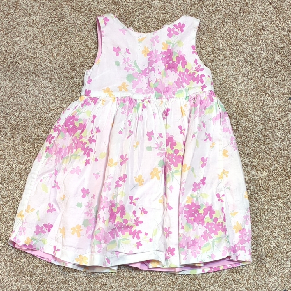 Baby GAP Floral Pink and Yellow Kids Dress
